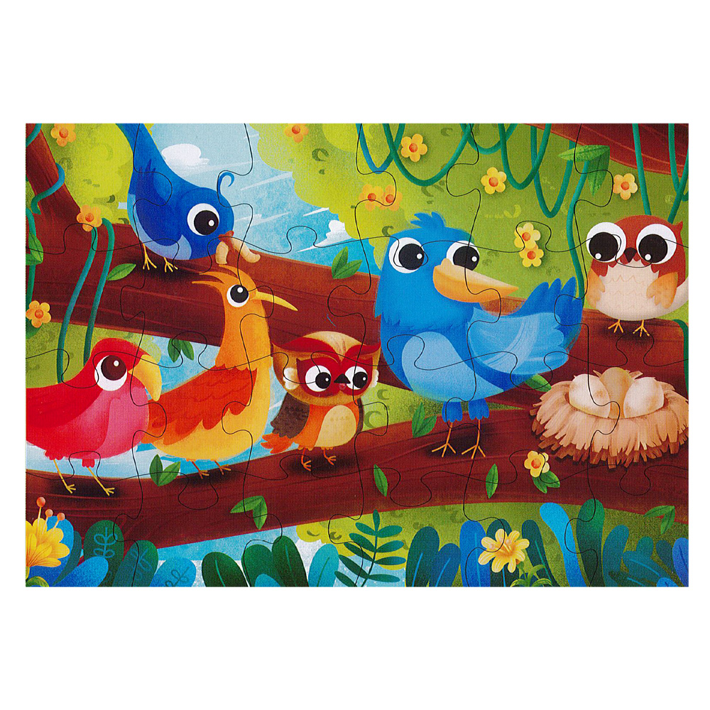 JUNIOR Dětské puzzle 44 x 31 cm (24 dílků) - Treetop talks
