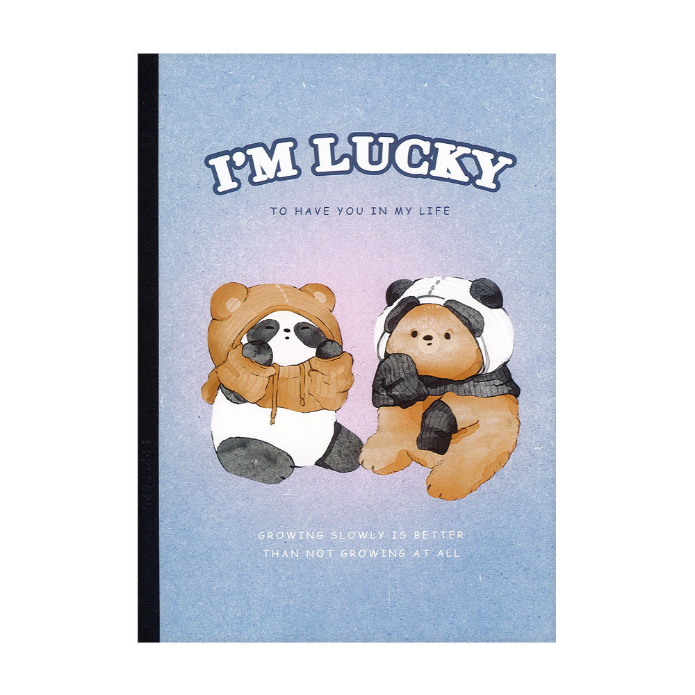 M&G Sešit linkovaný M&G A5 /40 listů Panda a Medvěd (4 designy)