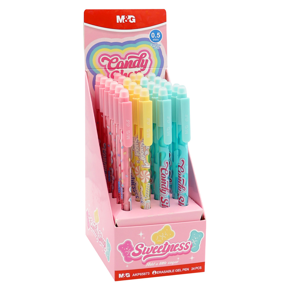 M&G Pero gelové /gumovací M&G Candy Shop 0,5 mm - modrá náplň