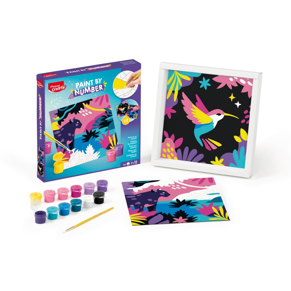 MAPED Maped Creativ Malování podle čísel - leopard a pták