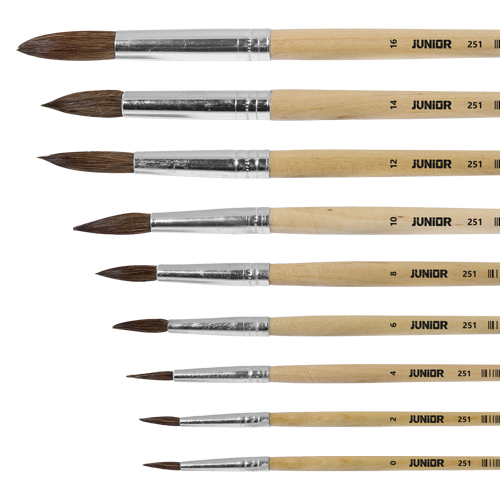 JUNIOR Štětec kulatý JUNIOR č. 10" 251 Natural