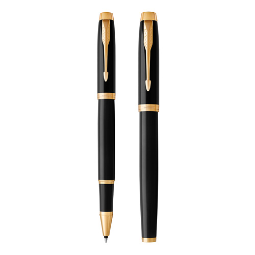 PARKER Roller PARKER IM Black GT + šedý zápisník