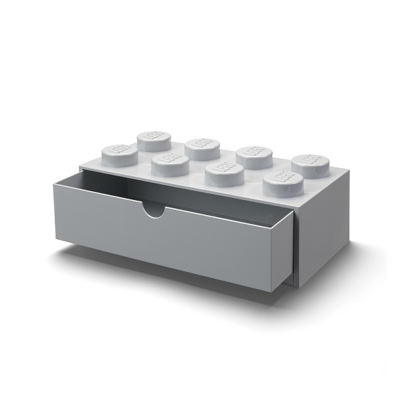 LEGO Storage LEGO stolní box 8 se zásuvkou - šedá