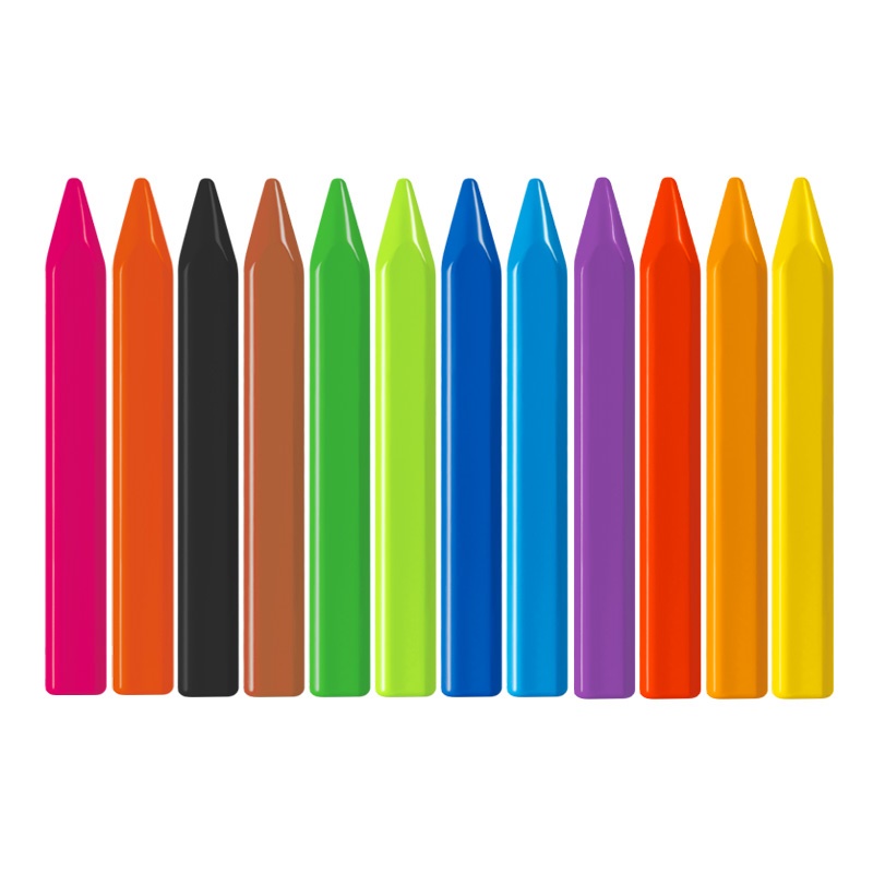 MILAN Pastelky MILAN MAXI plastické 10 ks + 2 ks FLUO
