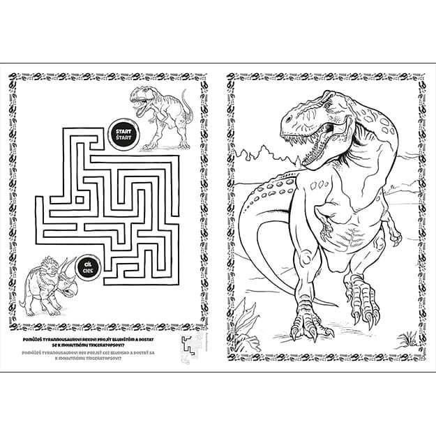 JM Omalovánka JM A4 Dinosauři 2