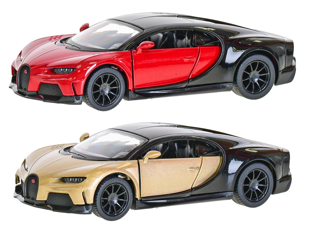 Auto Bugatti Chiron Supersport 13cm 1:38 kov zpětný chod 4barvy 12ks v DBX
