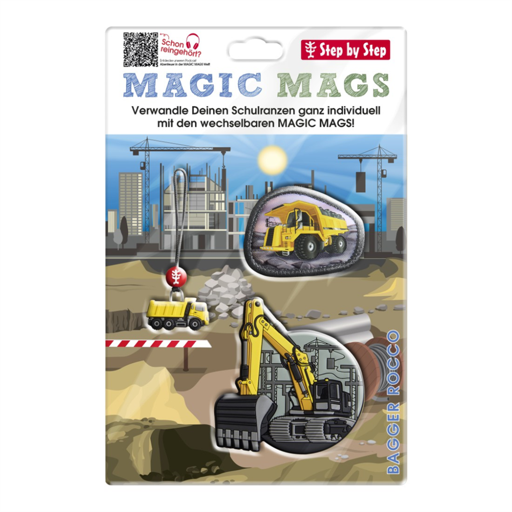 Step by Step Další sada obrázků MAGIC MAGS, Bagger Rocco, pro aktovky a batohy Step by Step