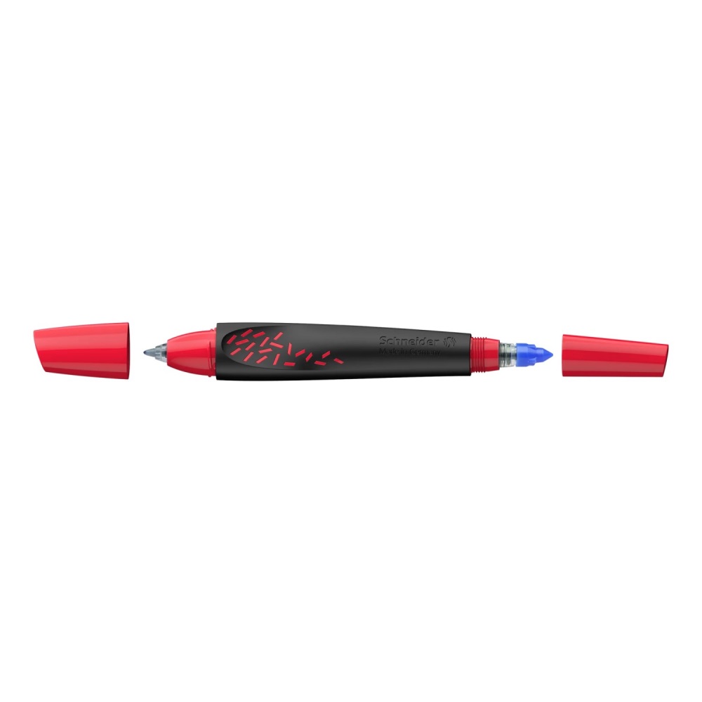 SCHNEIDER Roller bombičkový Schneider Breeze Black-red - modrá náplň