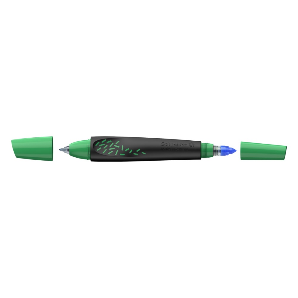 SCHNEIDER Roller bombičkový Schneider Breeze Black-green - modrá náplň