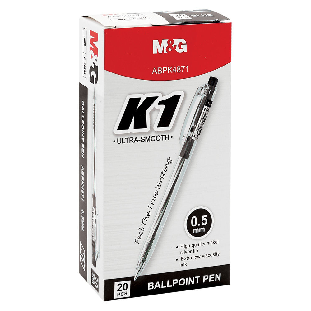 M&G Kuličkové pero M&G K1 (0,5 mm) - black náplň
