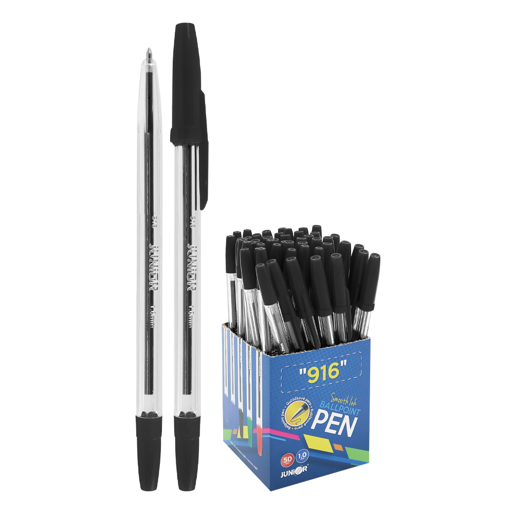 JUNIOR Pero kuličkové Classic černá 916