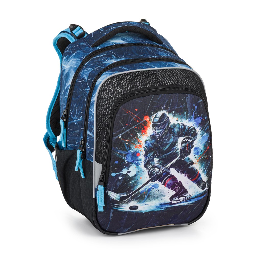 BAGMASTER Sada školní batoh BagMaster Beta 26 D + Penál + Kapsa - Hokej