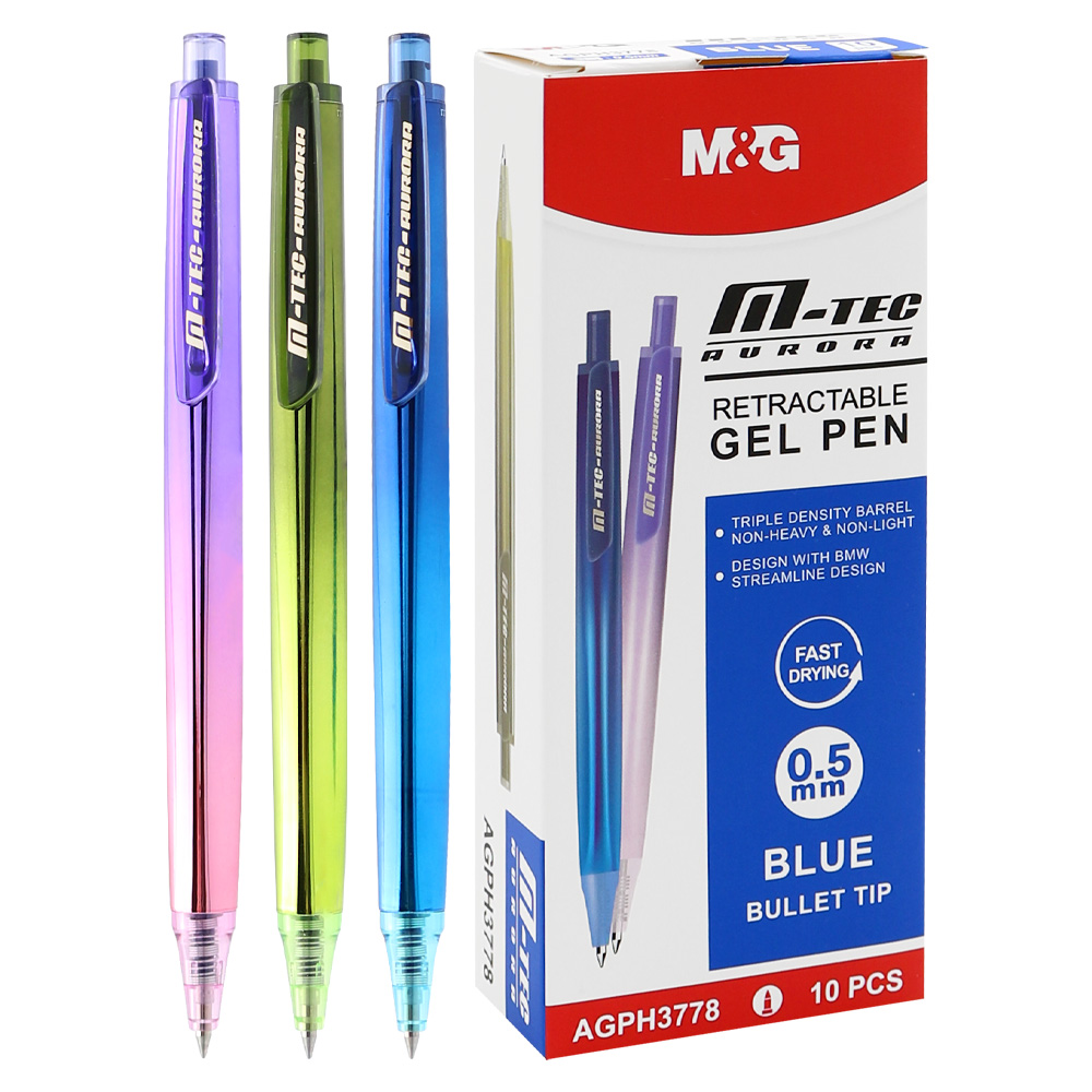 M&G Prezentační stojan M&G Pero gelové T-TEC AURORA (70 ks) - modrá náplň