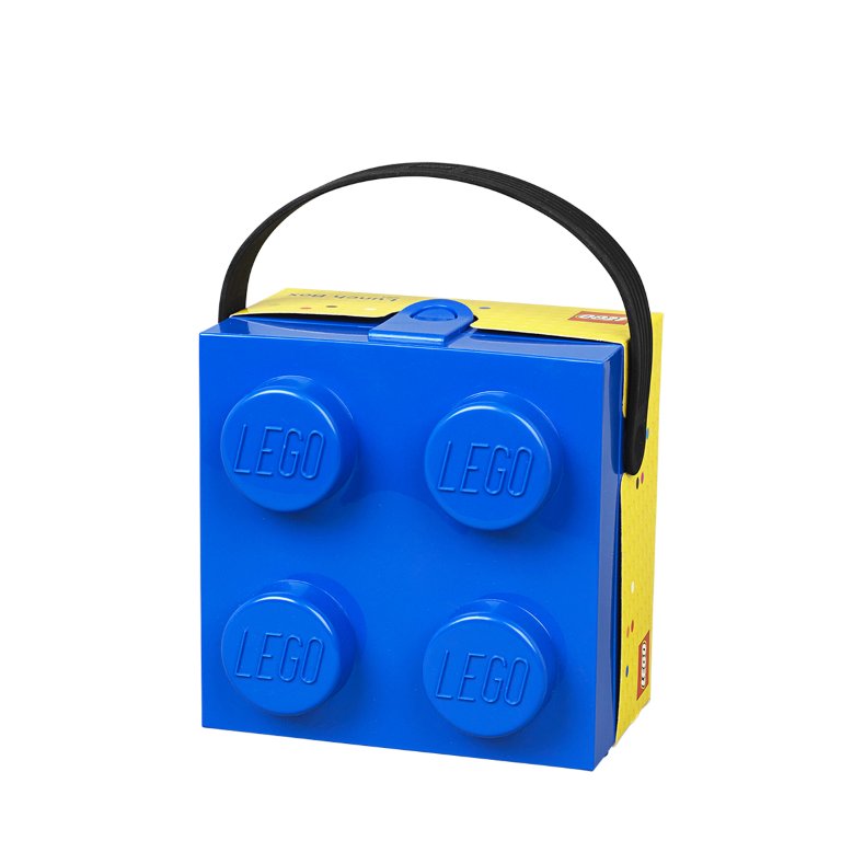 LEGO Storage LEGO box na svačinu s rukojetí 165x165x117 mm - modrý