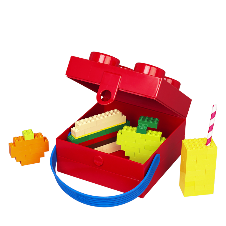 LEGO Storage LEGO box na svačinu s rukojetí 165x165x117 mm - modrý