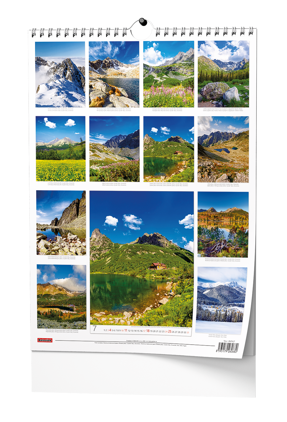 Baloušek Nástěnný kalendář - Tatry - A3
