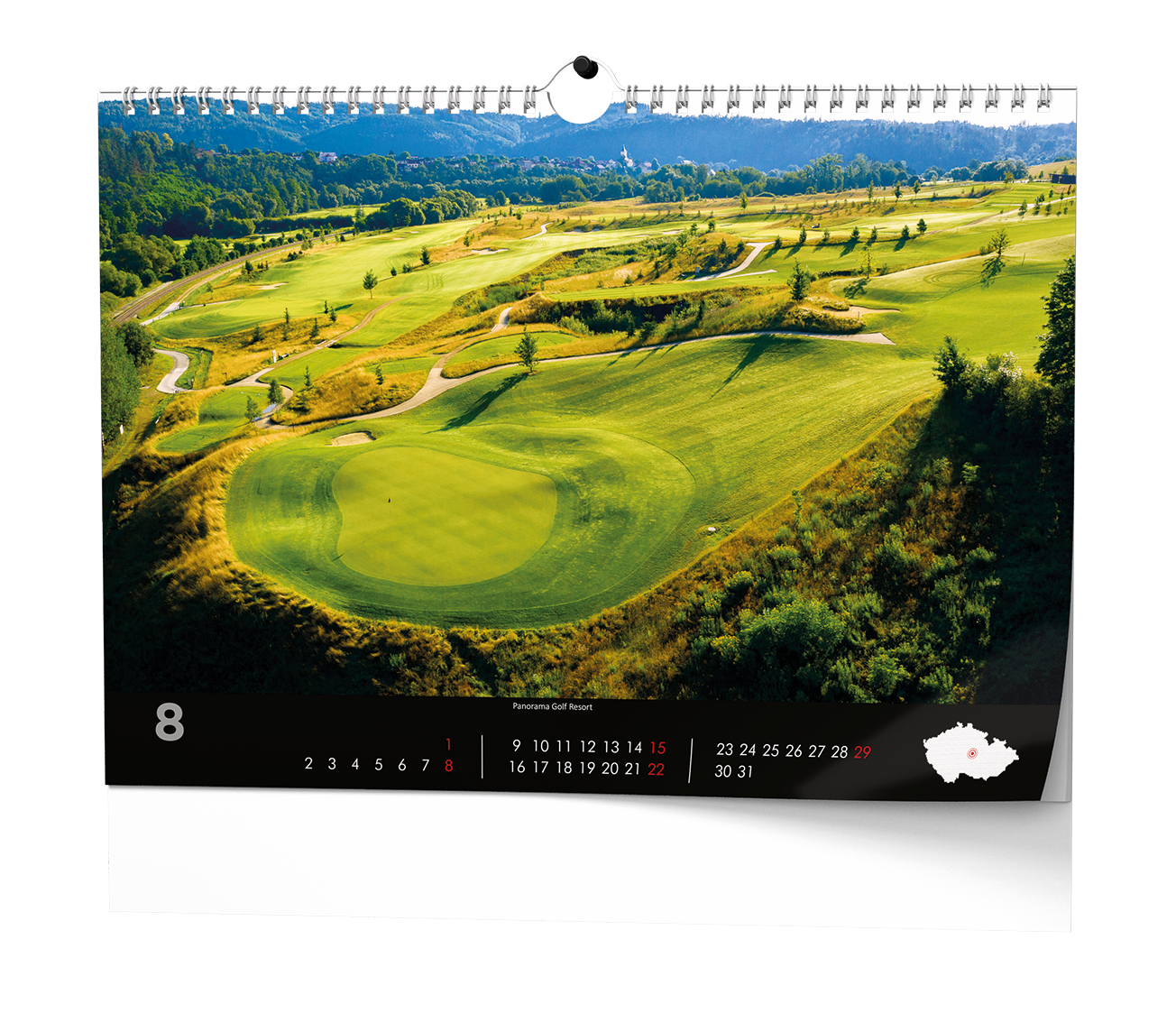 Baloušek Nástěnný kalendář - Golf - české resorty