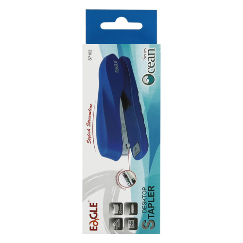 EAGLE Zošívačka Eagle Ocean Series S7102 (na 20 listech), modrá