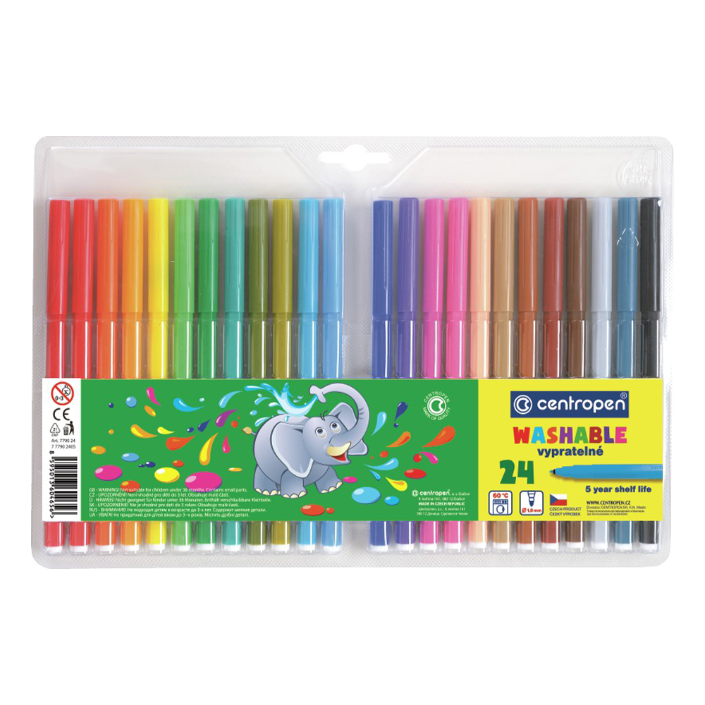 CENTROPEN Fixy - CENTROPEN 7790 - sada 24 ks