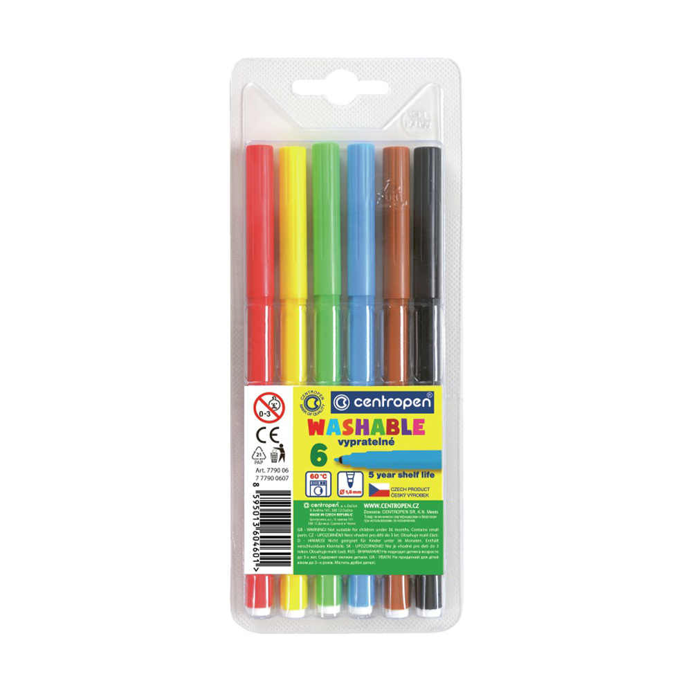 CENTROPEN Fixy - CENTROPEN 7790 - sada 6 ks