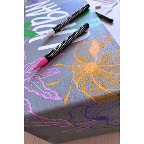 STABILO Akrylový popisovač STABILO FREE Acrylic T100 Kulatý hrot 1-2 mm - žlutý