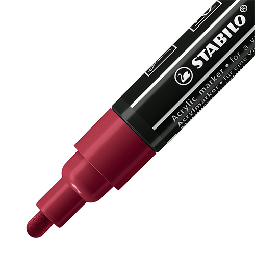 STABILO Akrylový popisovač STABILO FREE Acrylic T300 Kulatý hrot 2-3 mm - purpurový