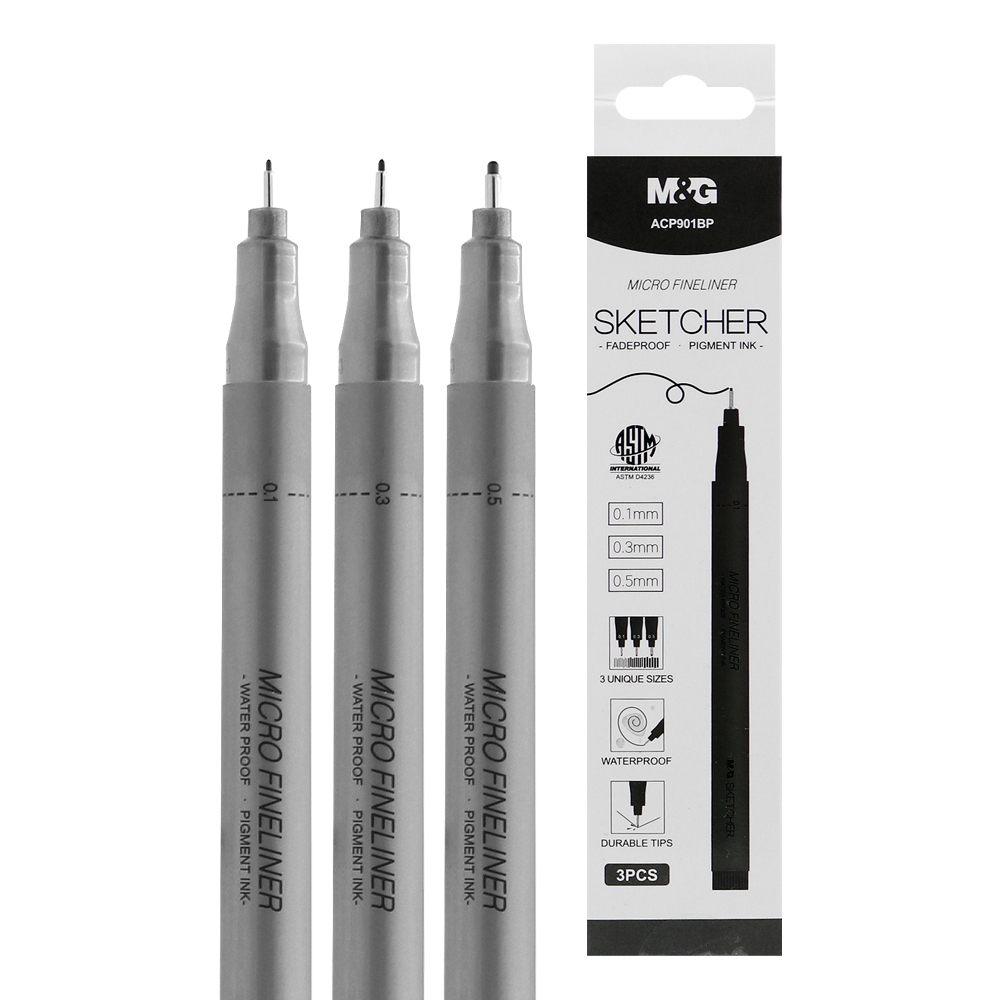 M&G Liner M&G Sketcher 3 ks černý