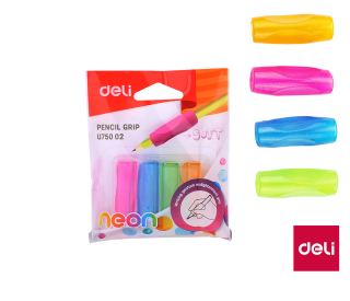 Násada trojhranná na tužku 4ks NEON DELI EU75002