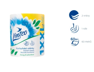 LINTEO Papírové utěrky kuchyňské 1x60m