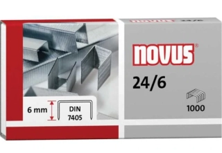 NOVUS drátky do sešívačky 24/6 DIN , 1000ks
