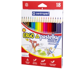 CENTROPEN pastelky trojboké 18barev