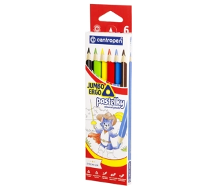 CENTROPEN pastelky trojboké 6barev JUMBO