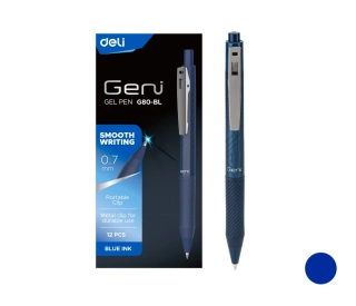 DELI Gelové pero 0,7mm - modrá náplň