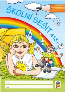 NOVÁ ŠKOLA Sešit A4, 10 listový - linkovaný/čistý 413+