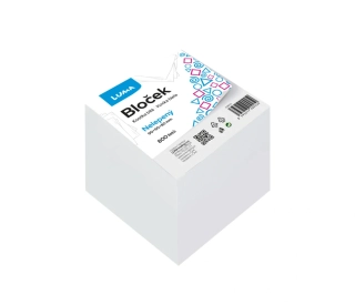 LM Blok kostka bílá 9x9x8cnm 800listů /NELEPENÁ/ 1ks