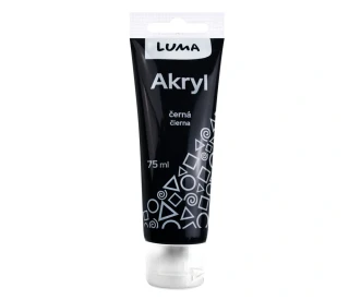 LUMA Barva akrylová 75 ml - černá