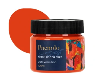 FINENOLO DELI Barva akrylová 100 ml - rumělka červená