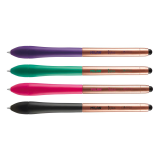MILAN Pero kuličkové MILAN Stylus Copper, modré