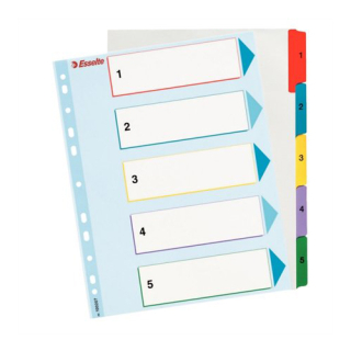 ESSELTE Registr, přepisovatelný, A4, 1-5