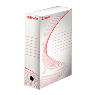 ESSELTE Archivní box A4 / 100 mm, karton, ESSELTE "Standard", bílý