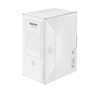 LEITZ Archivní box A4/150 mm, recyklovaný karton, LEITZ "Infinity", bílý