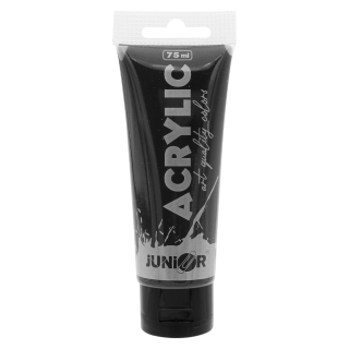 JUNIOR Akrylová barva JUNIOR 75 ml - černá/black