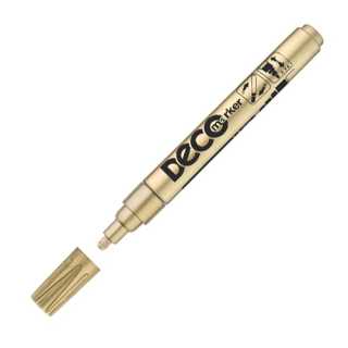 ICO Lakový popisovač, 2-4 mm, ICO "Decomarker", zlatý