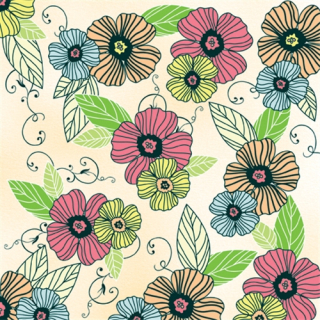 PAW Ubrousky TaT 33x33cm Dancing Flowers