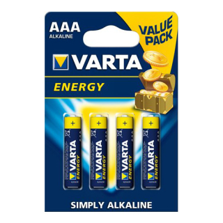 VARTA Mikrobaterie "Energy Alkaline" AAA, 4 ks