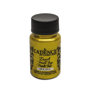 CADENCE Barva akrylová Cadence D. Metalic, zlatá, 50 ml