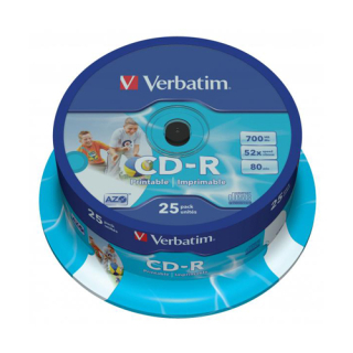 VERBATIM CD-R Verbatim DataLife Plus, 52x, 700 MB/80 MIN, 25-pack