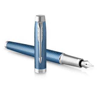 PARKER Pero plnicí Parker IM Premium Blue Grey CT, hrot "F"