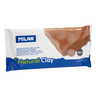 MILAN Modelovací hmota MILAN Natural Clay 400 gr. terakotová barva, na vzduchu tvrdnoucí