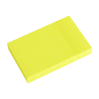 JUNIOR Blok lepicí NEON žltý 51 x 76 mm